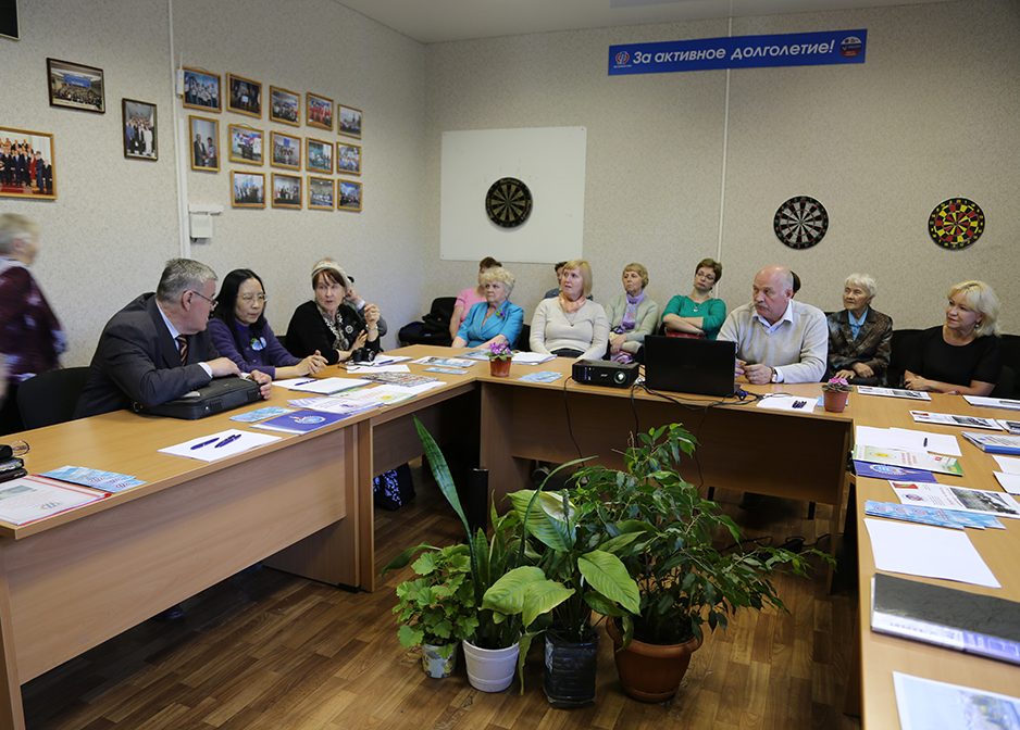 meeting with Third Age University in Vologda, Russia