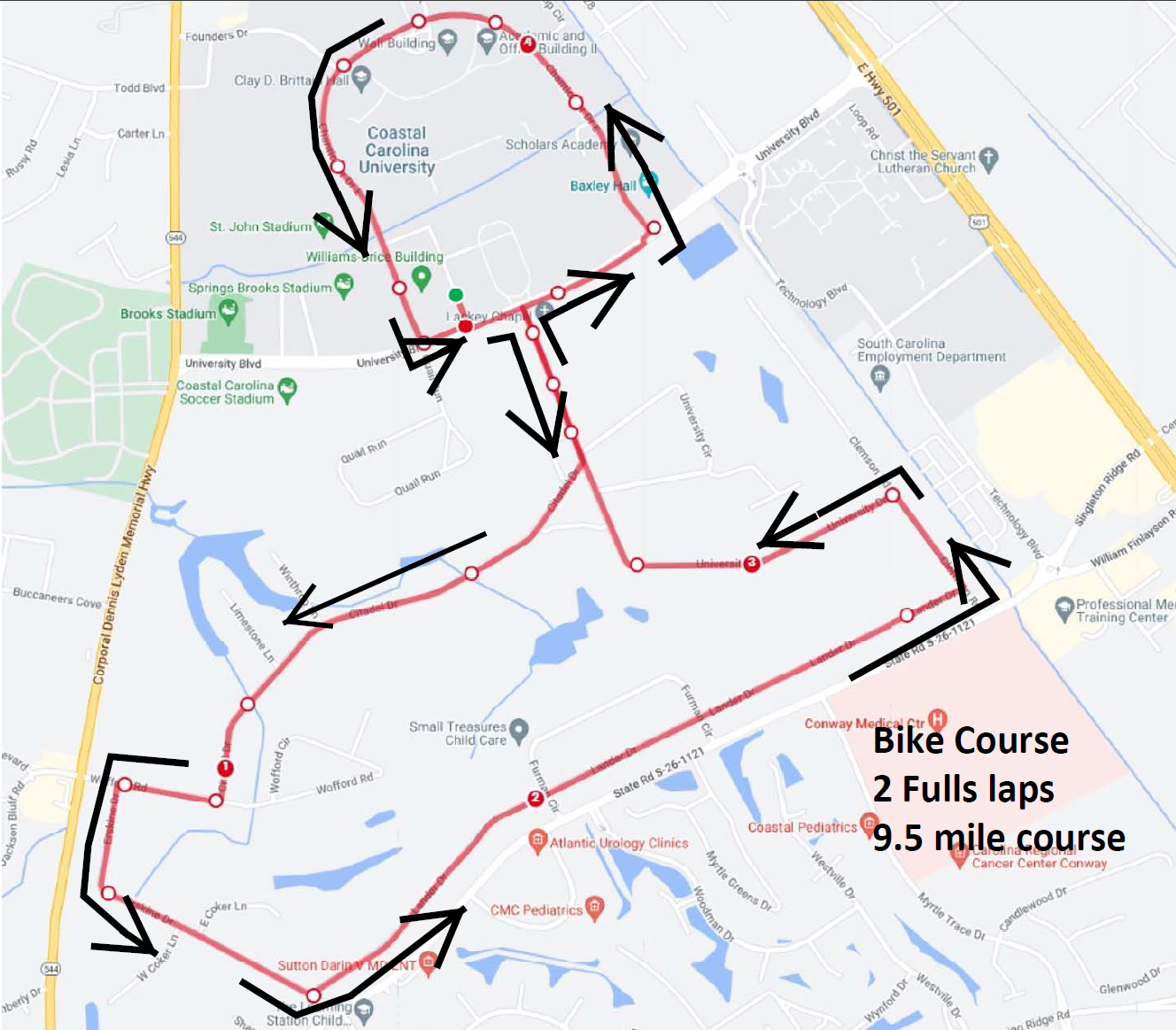 picture of 23 SP Triathlon Bike Route