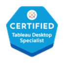 Tableau Certified Desktop Specialist