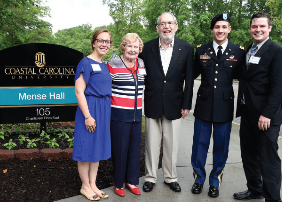 Mense Hall named for former CCU administrator - Cmdr. Louis “Hank” Mense Hall