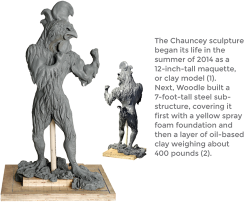 Making of Chauncey Statue - Clay Model
