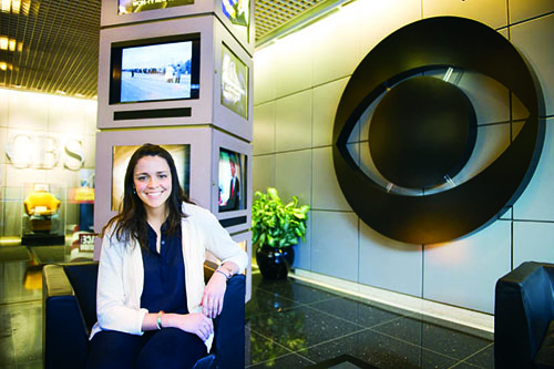 Meghan Laffin at the CBS studio in New York.