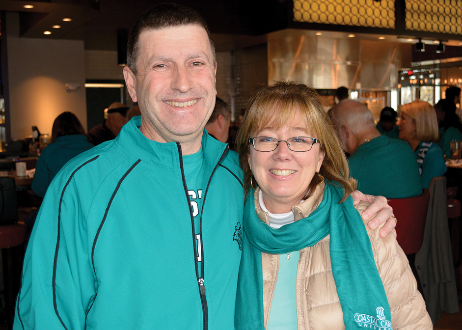 Image from alumni gathering in Columbia on December 9, 2017, before the Chanticleers’ men’s basketball team played the University of South Carolina.