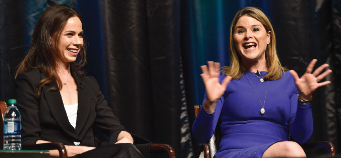 Barbara Pierce Bush and Jenna Bush Hager led the opening session of the 2018 Women’s Leadership Conference.