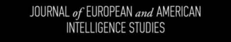 Journal of European and American Intelligence Studies (added 9/20/2021) MCD