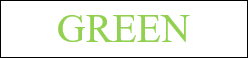 The word greeb in green font