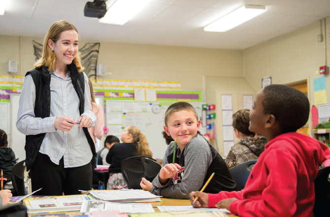Preparing future teachers for the classroom has been a hallmark of the Spadoni College