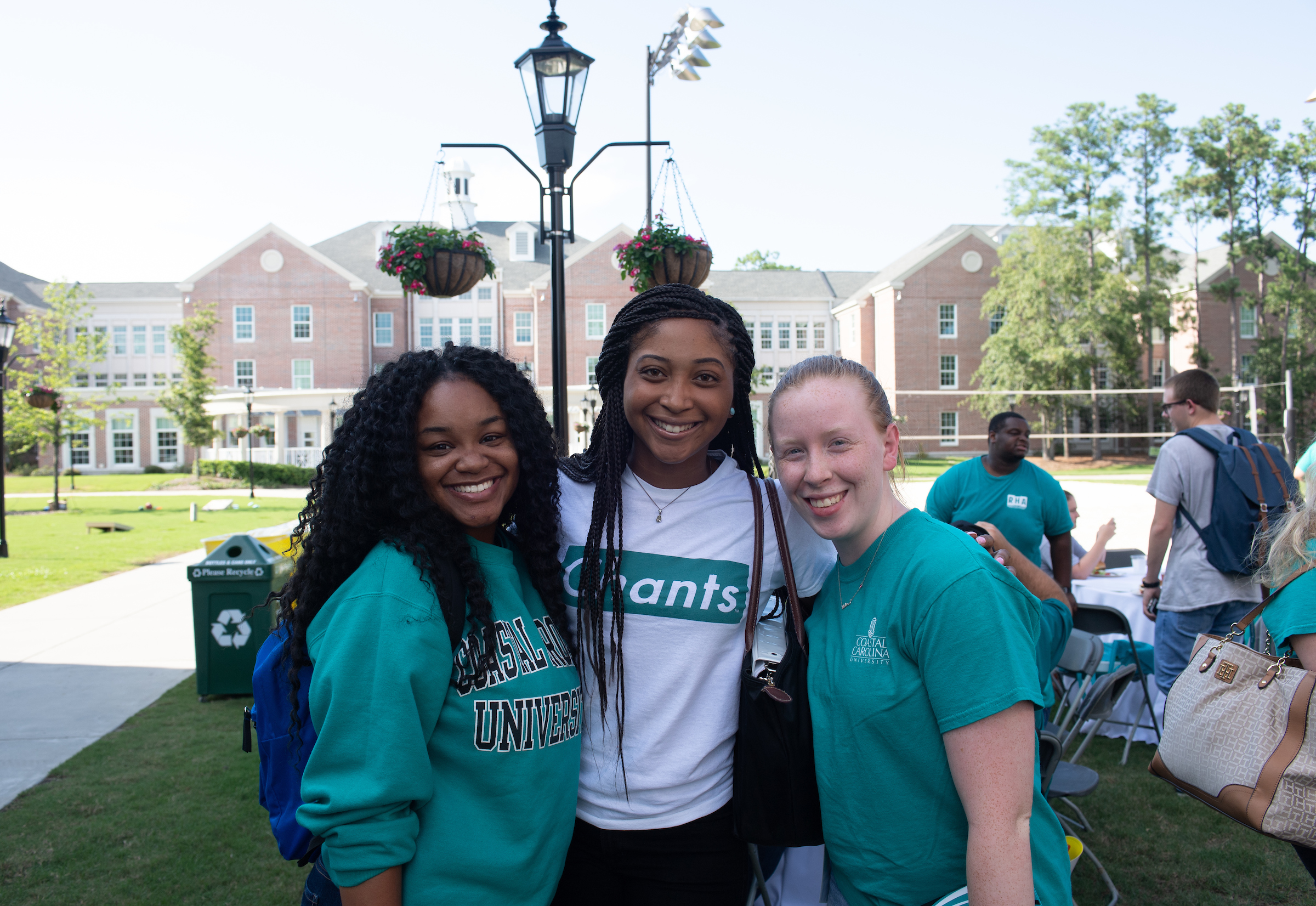 Resident advisers at Coastal Carolina University meet for an annual cookout as part of their training before they welcome 4,600 resident students to campus. The cookout is a chance to build and foster relationships and connections among the staff.