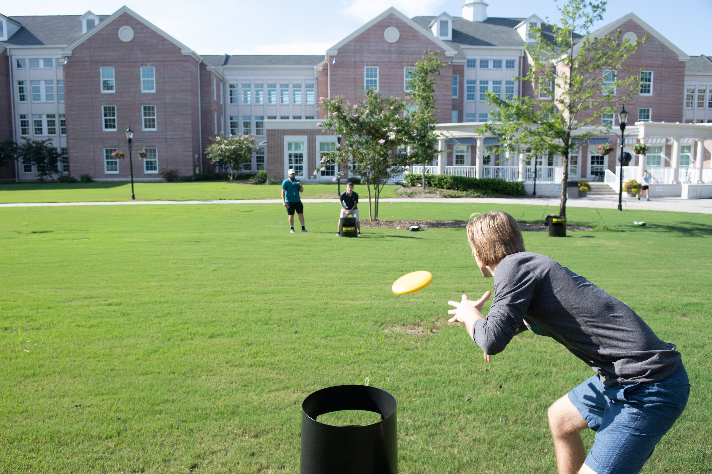 Resident advisers at Coastal Carolina University meet for an annual cookout as part of their training before they welcome 4,600 resident students to campus. The cookout is a chance to build and foster relationships and connections among the staff.