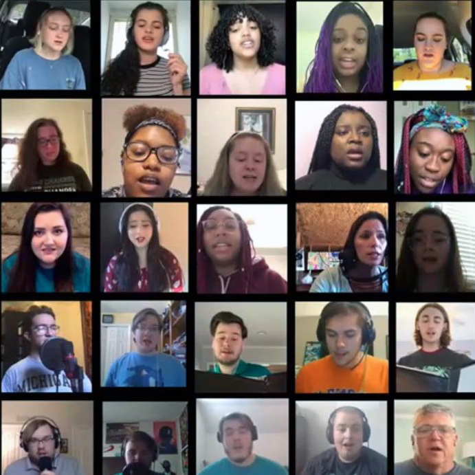 The CCU Concert Choir teamed up with faculty and alumni to do a video compilation of them singing a rendition of the 23rd Psalm.