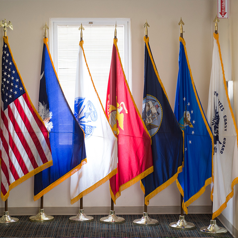 The University’s Military and Veteran Services provides a support network to facilitate the transition of veterans, military service members, and dependents to CCU. 