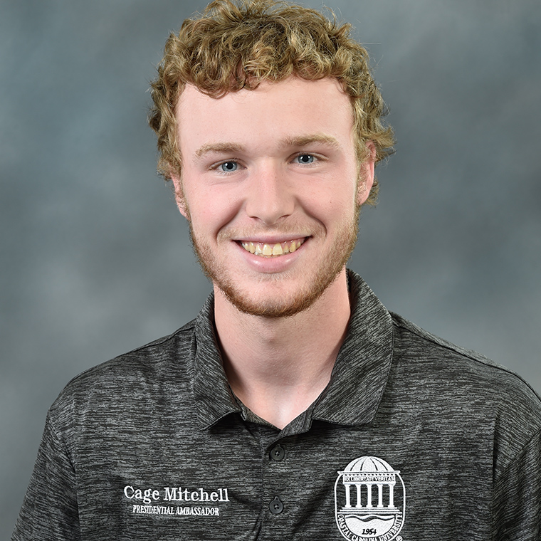CCU's Cage Mitchell has been named a 2022 NASA Pathways Intern.