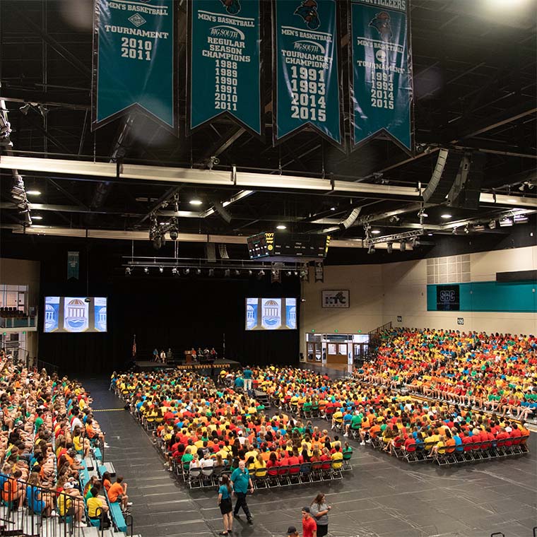 CCU welcomed a school-record 2,700 new students for Fall 2022.
