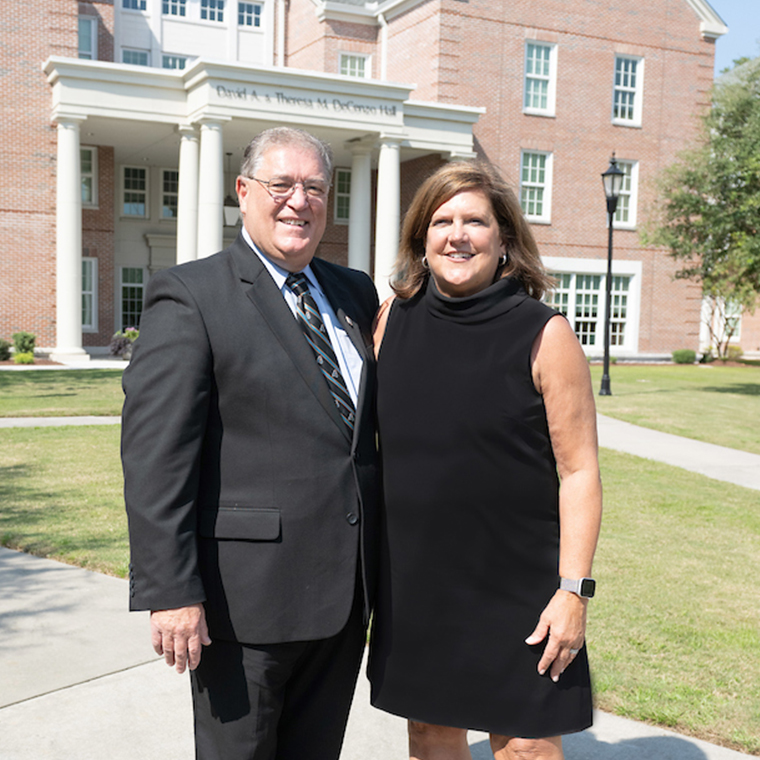 President Emeritus David A. DeCenzo and his wife, Terri.