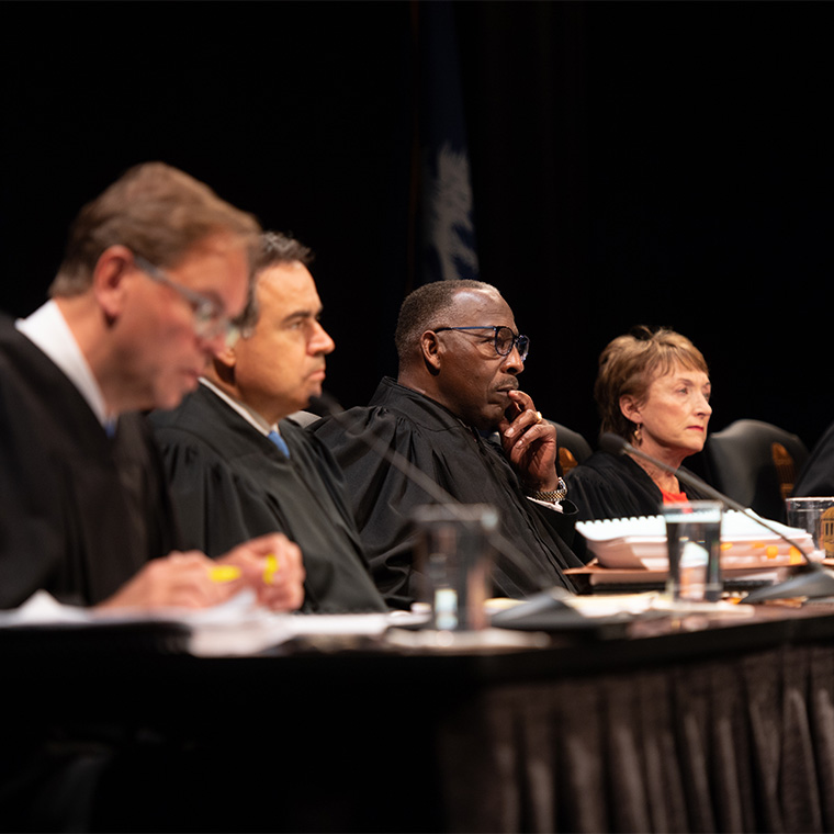 The South Carolina Supreme Court will hold court proceedings and oral arguments on the CCU campus Feb. 8-9.