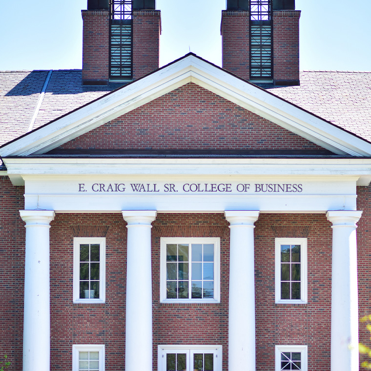 The B.S.B.A. in commercial and investment real estate will be housed within the E. Craig Wall Sr. College of Business Administration. 