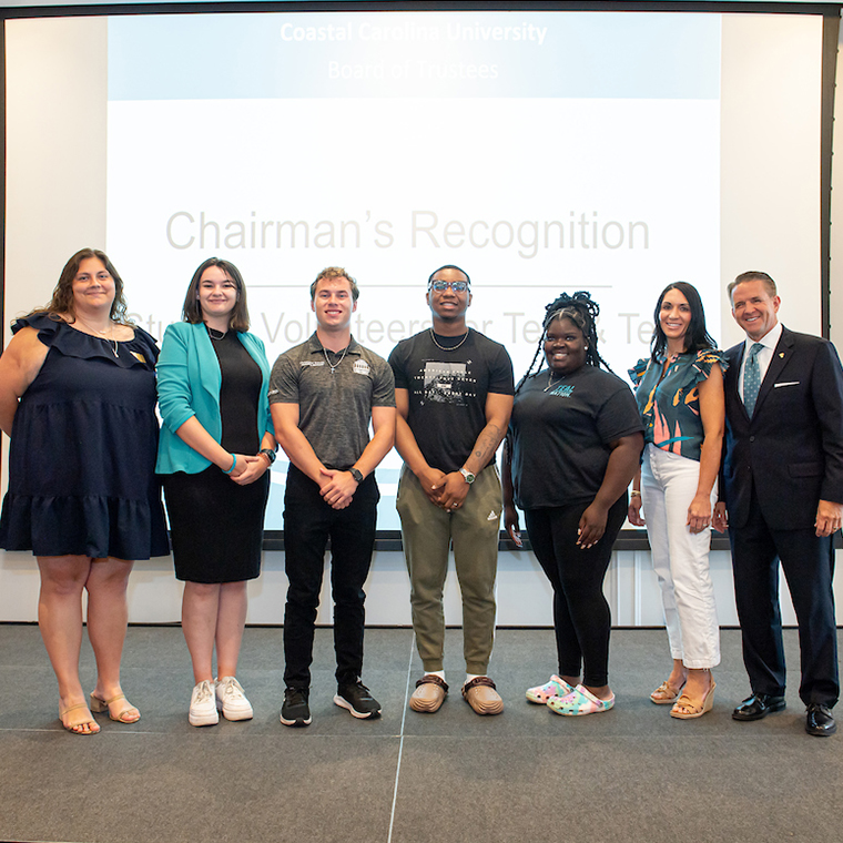 CCU board of trustees recognizes Teal & Tech Experience program developed for eighth grade